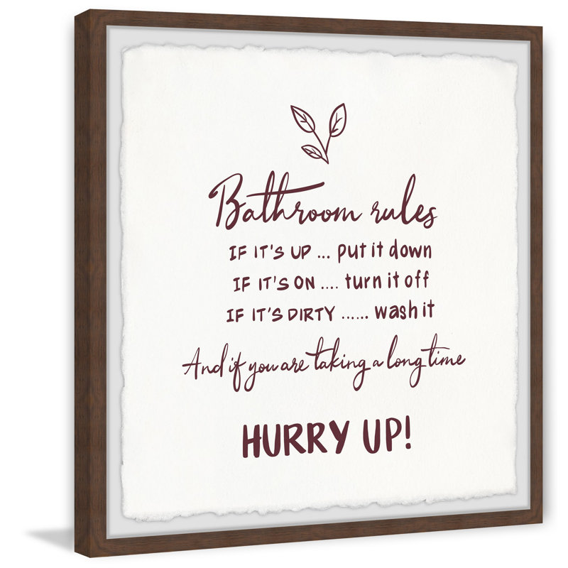 Long Time Rules - Art textuel avec cadre photo, H 12 po x l 12 po x P 1,5 po
