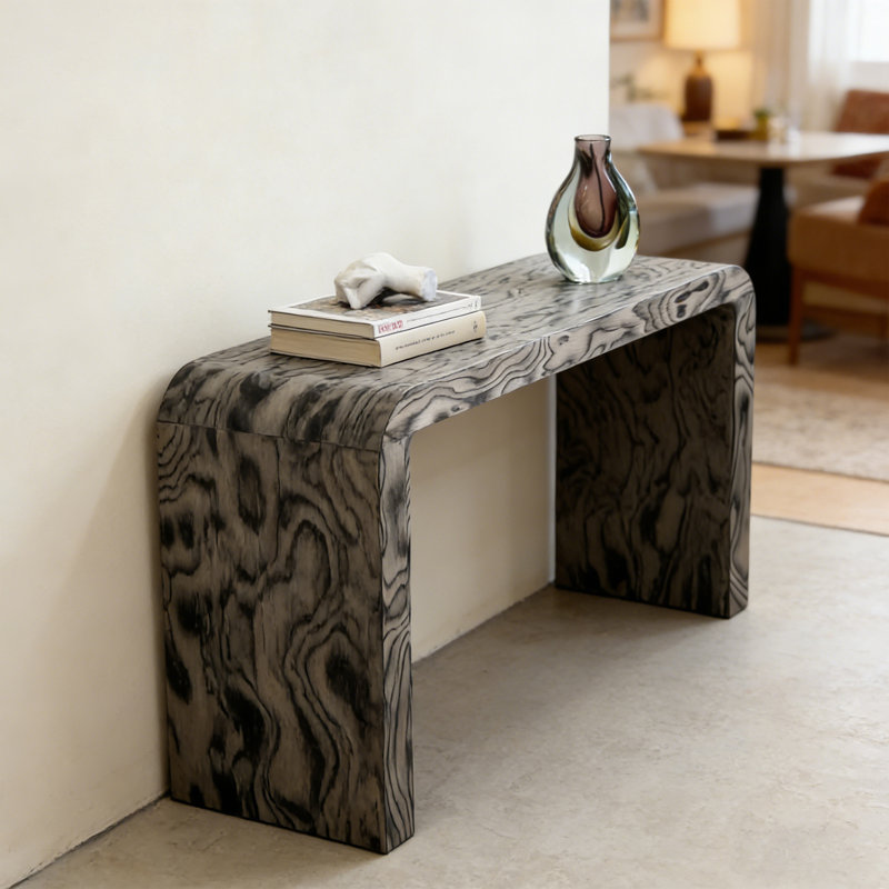 Console rétro minimaliste, H 31,5 po x l 39,37 po x P 13,78 po