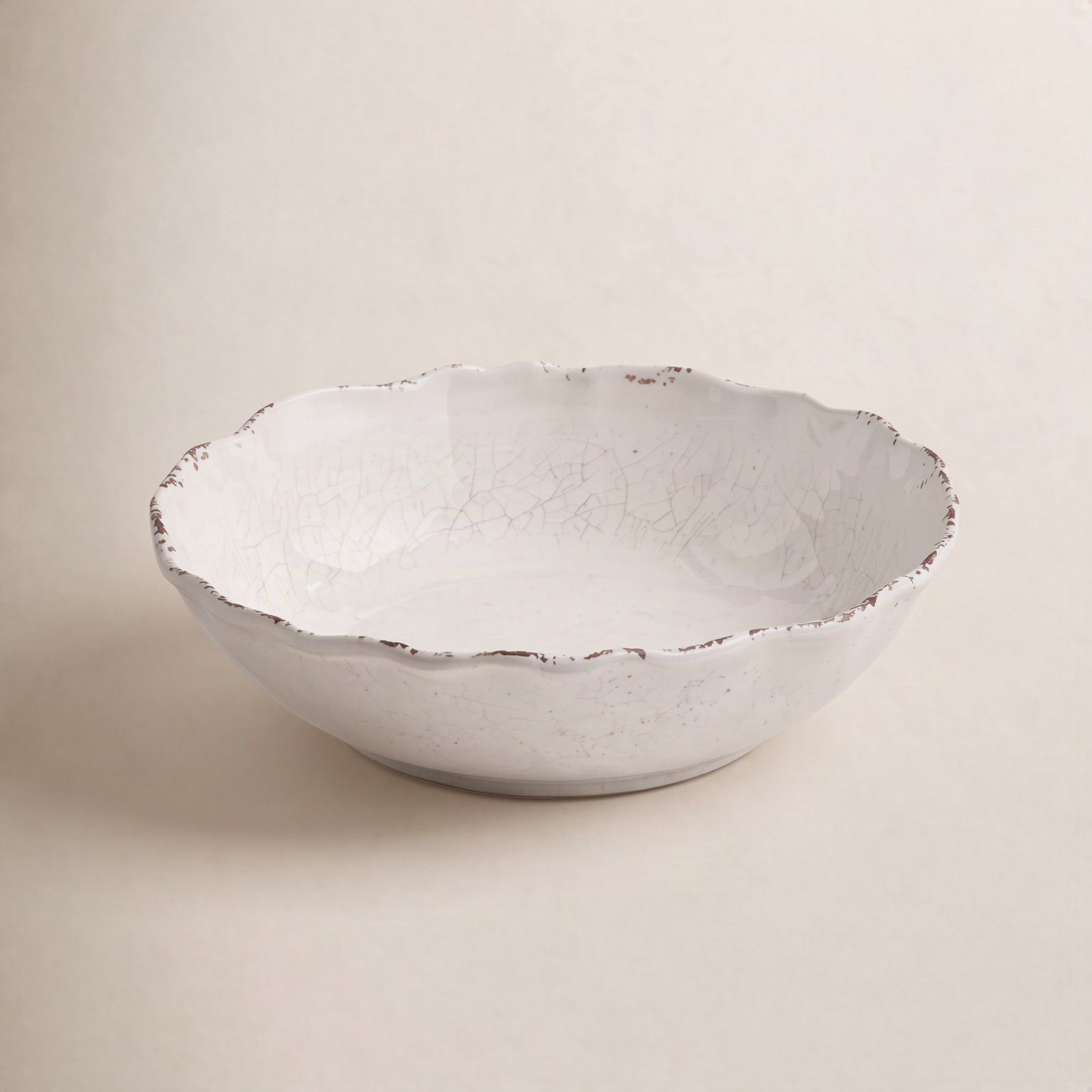 Pasta Plate, Ivory