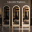 Miroir arqué DEL pleine longueur 56 po x 21 po