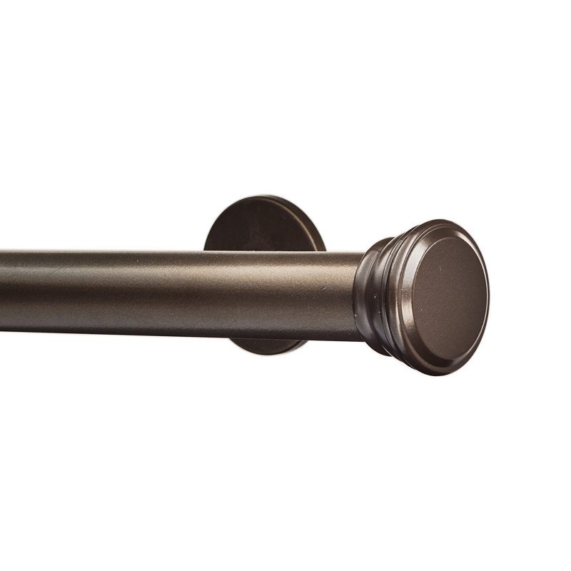 Tringle à rideaux simple Reba, Bronze frotté à l'huile, 72"