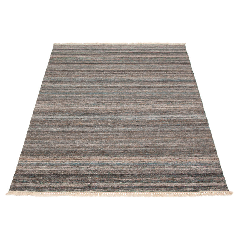 Boho gris Kilim 5 pi 3 po x 7 pi 8 po