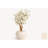 White Cherry Blossom Tree In 30" Matte Beige Globe Planter