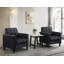 Ensemble de salon avec fauteuils et table de bout en velours vert Ezio-1295336999