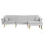 Canapé-lit modulaire réversible en velours Modern-978391986