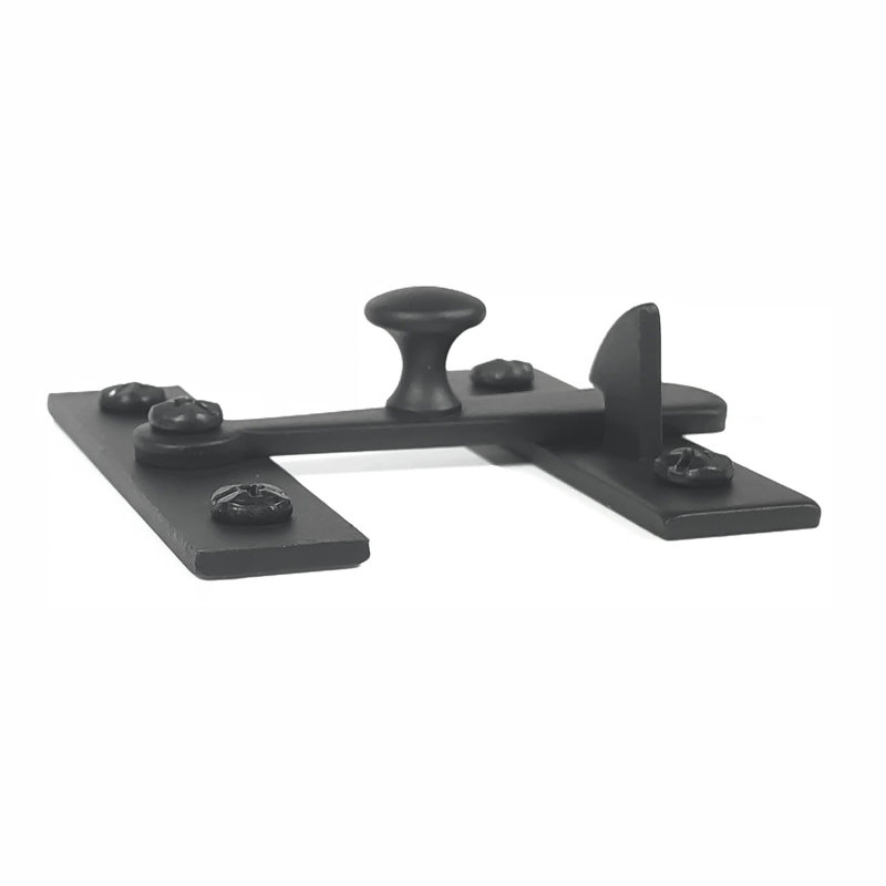 Matte Black Iron Manual Cabinet Latch