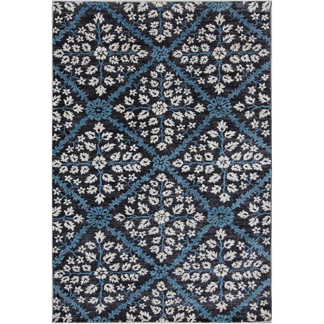 Geometric Hand Knotted 124cm X 186cm Area Rug