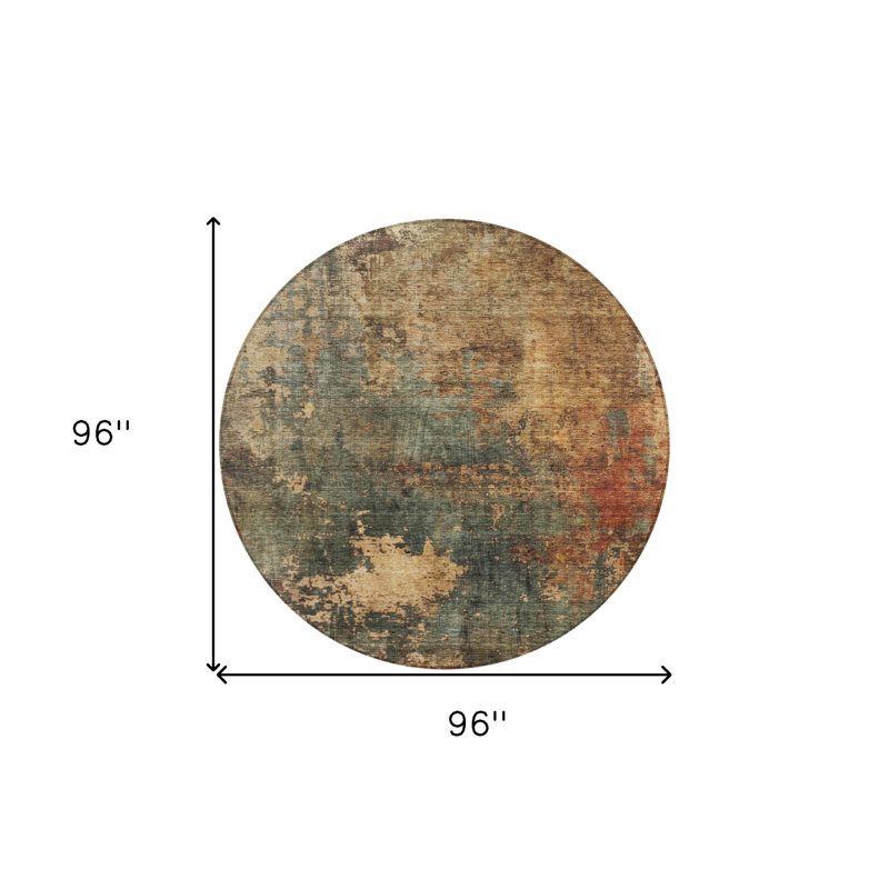 Tapis rond 8 po