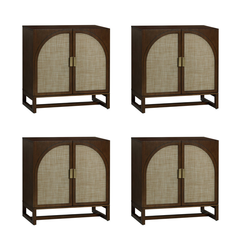 Meuble de rangement ou meuble télé en bois, Acacia foncé