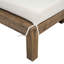 Lit de bronzage d'extérieur beige - en bois, avec et coussins Lit de jour en bois pour les jardins aux taches de soleil