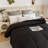 Luxury Black All Season Comforter – Cotton Blend, Lightweight Hotel Quilt Insert, Ultra Soft, Box Stitched, Machine Washable with Corner Tabs-738346511
