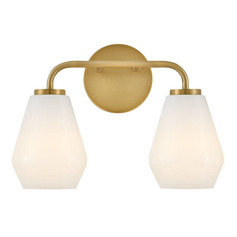 Cantera 2 - Light Vanity Light, Lacquered Brass