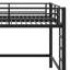 Lit mezzanine sécuritaire avec échelle d'escalade confortable et garde-corps robustes