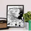 Amsterdam City Map - No Frame Print-731372238