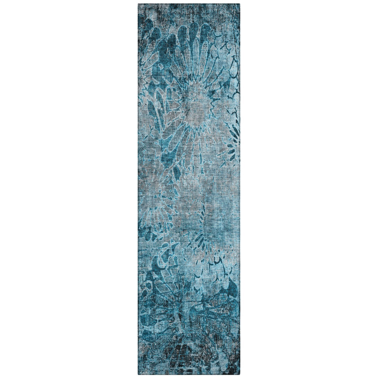 Machine Washable Indoor/Outdoor Derrick ACN2224 Floral Rug