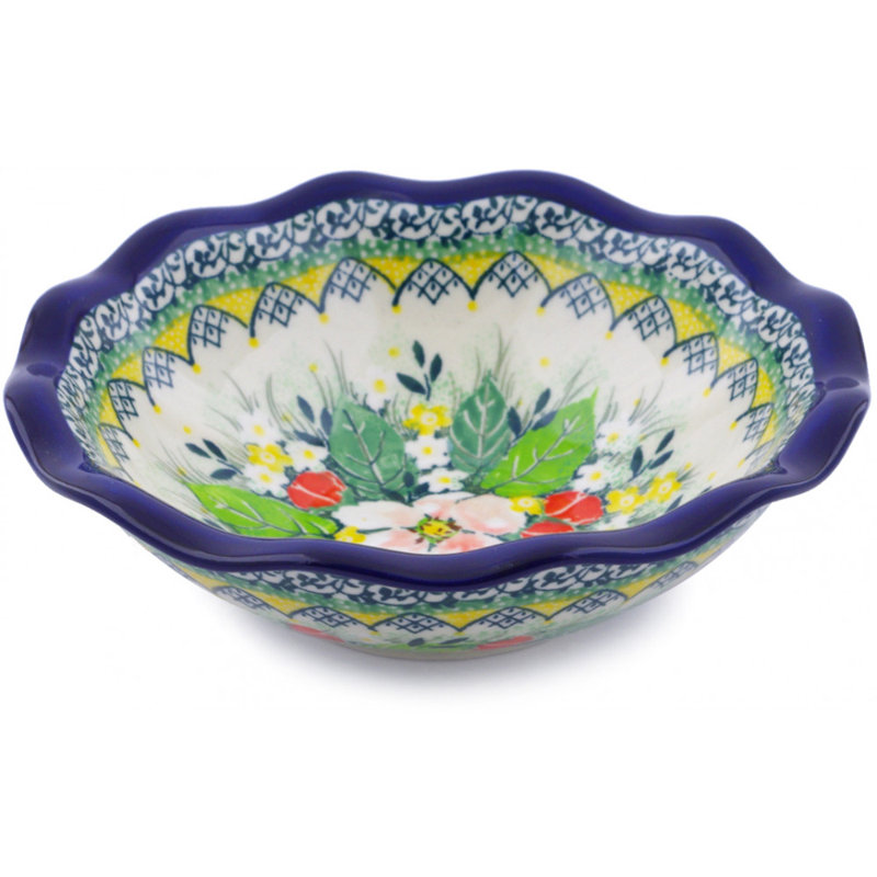 Polish Pottery 6 Inch Stoneware Bowl - Country Boutique