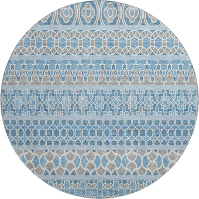Premium Machine Washable Prisco Sky Rug