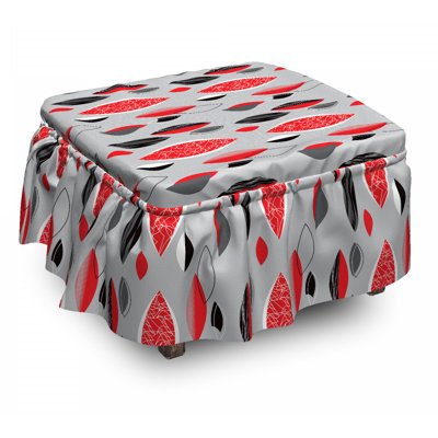 Box Cushion Ottoman Slipcover