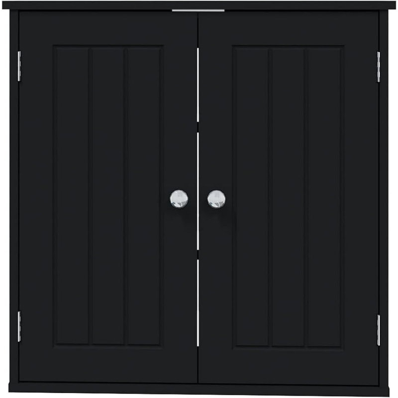 Armoire à pharmacie avec miroir Bernave, Noir