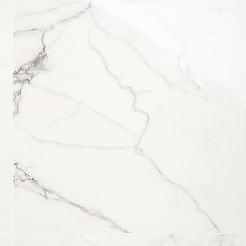 Dreamstone 24X24 Polished Porcelain Tile, Statuario Venato Polished