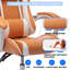 XINMICS Adjustable Reclining Ergonomic Faux Leather Swiveling PC & Racing Game Chair-101595730