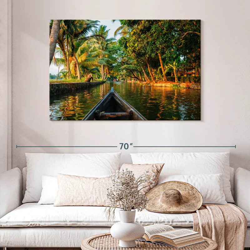 Mehar Kerala Backwater Tour, H 32 po x l 48 po