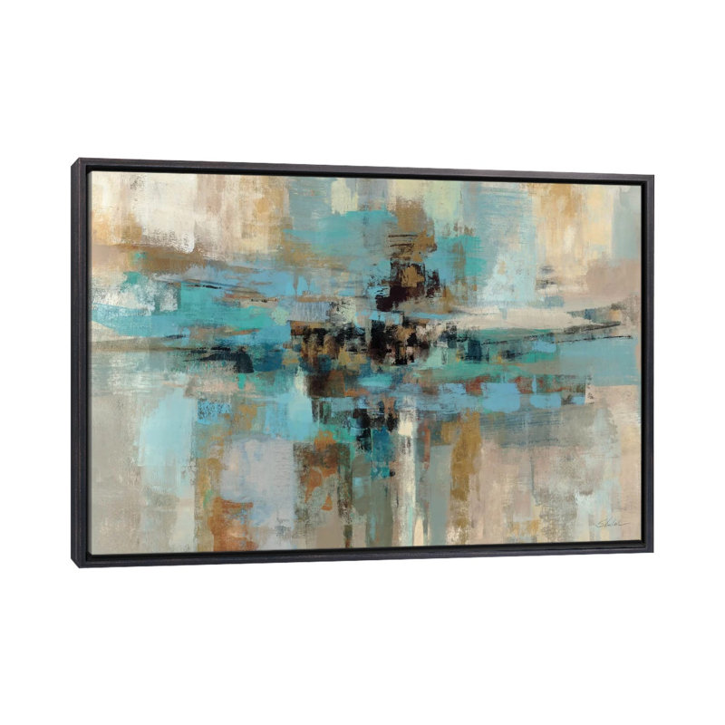 «Morning Fjord», impression, H 32 po x l 48 po x P 1,5 po, Toile avec cadre noir patiné