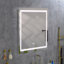 Miroir de salle de bain 36 po x 36 po à DEL avec façade et rétroéclairage, miroir de meuble-lavabo mural anti-buée-196567683-196567707-196567696