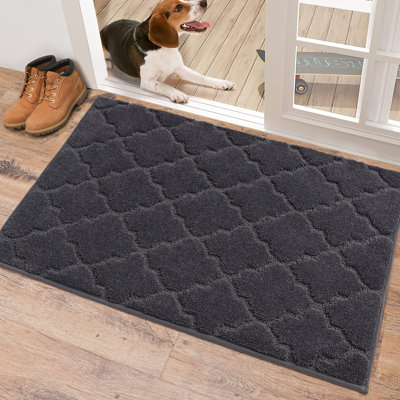 Monfield Non-Slip Geometric Indoor Doormat