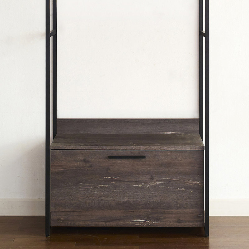 Walk-in en bois et métal, Gris