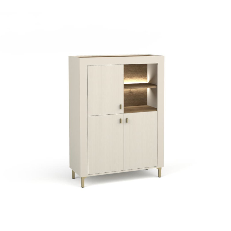 Okamoto 136cm Sideboard, Cashmere/Oak