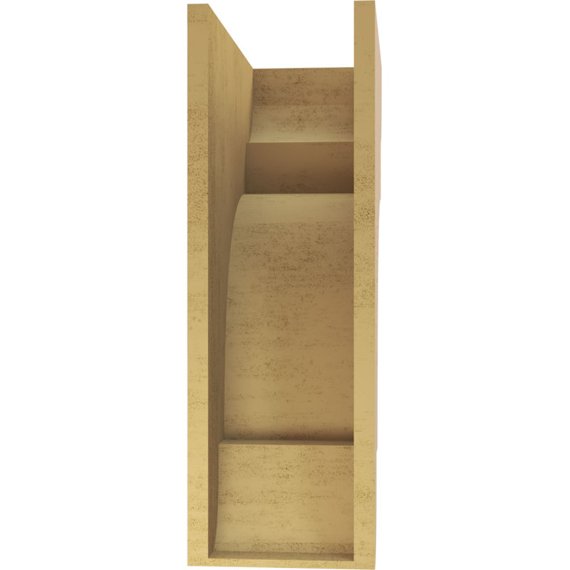 New Brighton cèdre brut grain de bois TimberThane Corbel, apprêté brun clair, H 27 po x l 9 po x P 18 po
