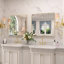 Miroir de salle de bain rectangulaire encadré en or l 24 po x H 30 po Lyra-134458425-133686886