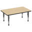 Table d'activité rectangulaire à hauteur réglable en forme de T-99018376-99071069-42177786