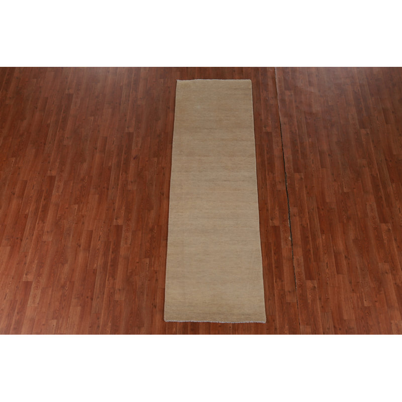 Vegetable Dye Gabbeh Persian Runner Rug 3x8