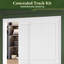 Portes de placard coulissantes blanches 80 "avec trousse de quincaillerie d'installation-130062810