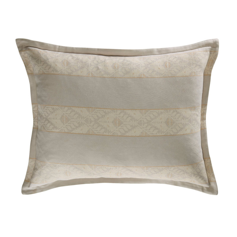 Big Sky Pillow Natural and Sand Cotton, Rectangular 20" H x 26" W