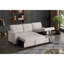 Canapé modulaire convertible rembourré avec méridienne coulissante-1434590767
