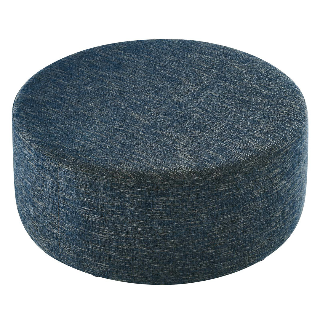 Modway Callum Large 38" Round Woven Heathered Fabric Upholstered Ottoman Modway Body 