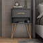 Tyvez 1 Drawer Metal Legs Nightstand-2045810547