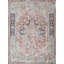 Antique Loom Rust/Black Polyester powerloom Area Rug-2102541035