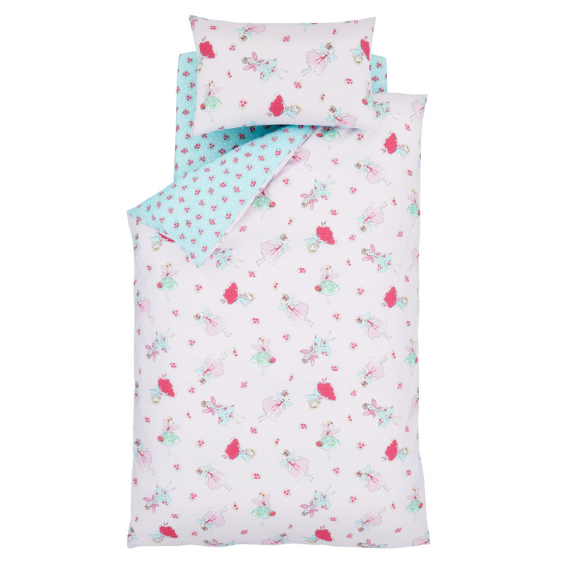 Fairies Duvet Cover Set, 200 x 200cm Duvet Cover + 2 Buttons Pillowcases