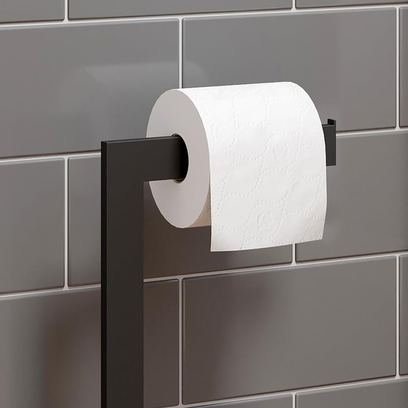 Free Standing Toilet Paper Holder, Black