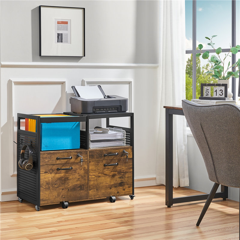 Tarae 32.5'' Wide 4 -Drawer Mobile File Cabinet