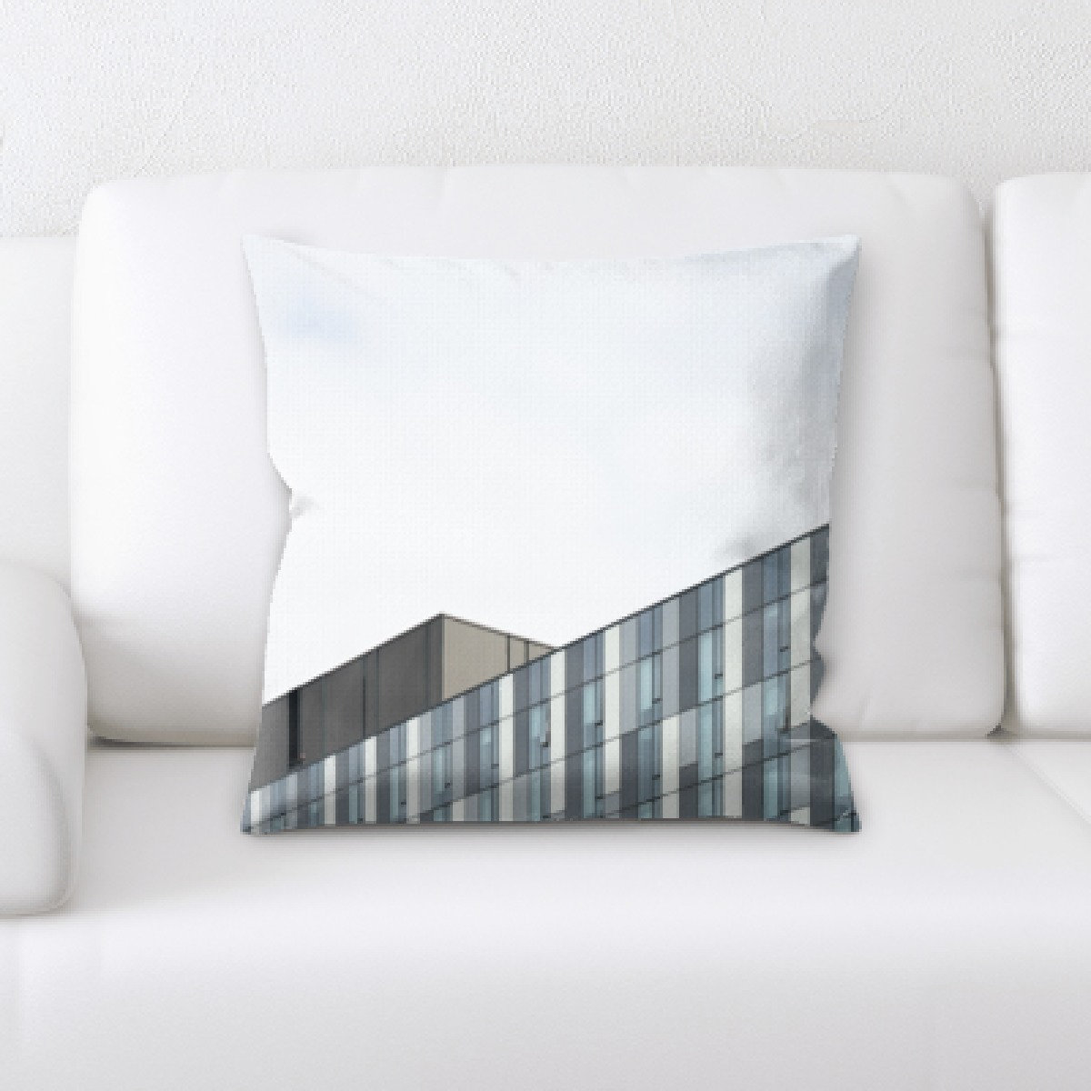 View of Latitude Run® Nesbitt High Rise Buildings Throw Pillow | Wayfair
