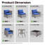 Ensemble de conversation modulaire en osier / rotin pour 7 personnes avec chaises pivotantes Baili, ensemble de conversation modulaire moderne avec coussins-112577142