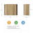 7-In Damp Rated Brass Led Wall Sconce Light-121211731