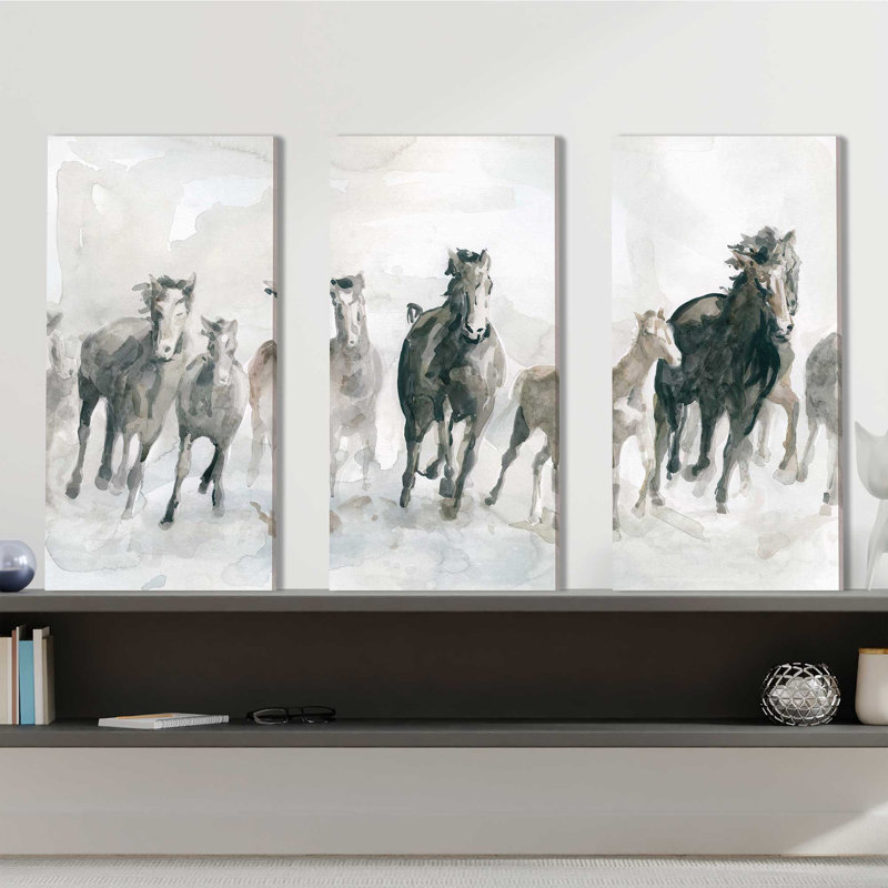 "Run Wild", ensemble de 3 impressions sur toile