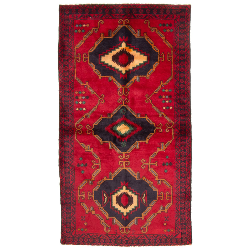 Rizbaft Red Rug 3'3" x 6'5"
