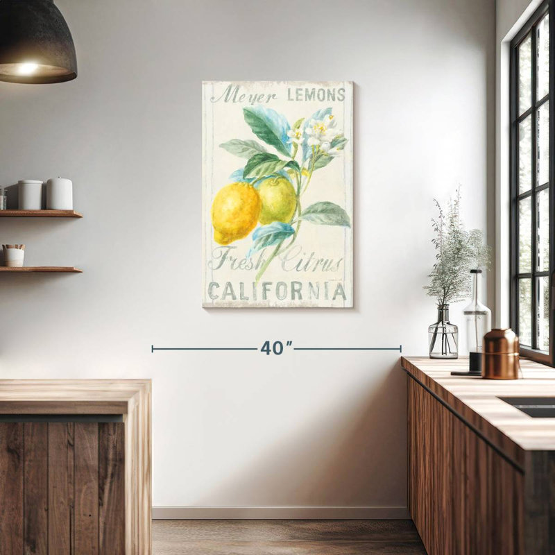 Kema Floursack Lemon II Wall Sign, 36" H x 24" W